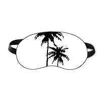 Coconut Tree Outline Plant Beach Sleep Eye Shield Soft Night Blindfold Shade Cover