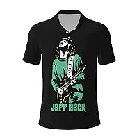 MAJUNJIE Jeff Beck Polo Shirts Men Summer Leisure T Shirt Fashion Short Sleeve Tee