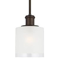 Generation Lighting 1-Light Norwood Traditional Pendant Light Fixture Bronze 6139801-710 | Modern Ceiling Light Fixture for Home Decor| Hanging Lamp for Indoor Lighting or Outdoor Décor