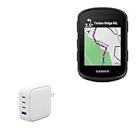 BoxWave Charger Compatible with Garmin Edge 840 - PD miniCube (100W), 100W 3 PD Port Wall Charger International - Winter White