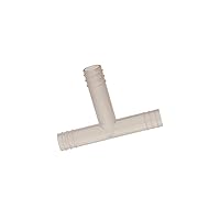 Nalgene Polypropylene T-Shape Tubing Connectors, 6.4mm Diameter (Case of 72)