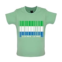 Sierra Leone Barcode Style Flag - Organic Baby/Toddler T-Shirt