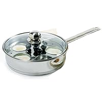 Norpro Stainless Steel Egg Poacher/Skillet Set, 10