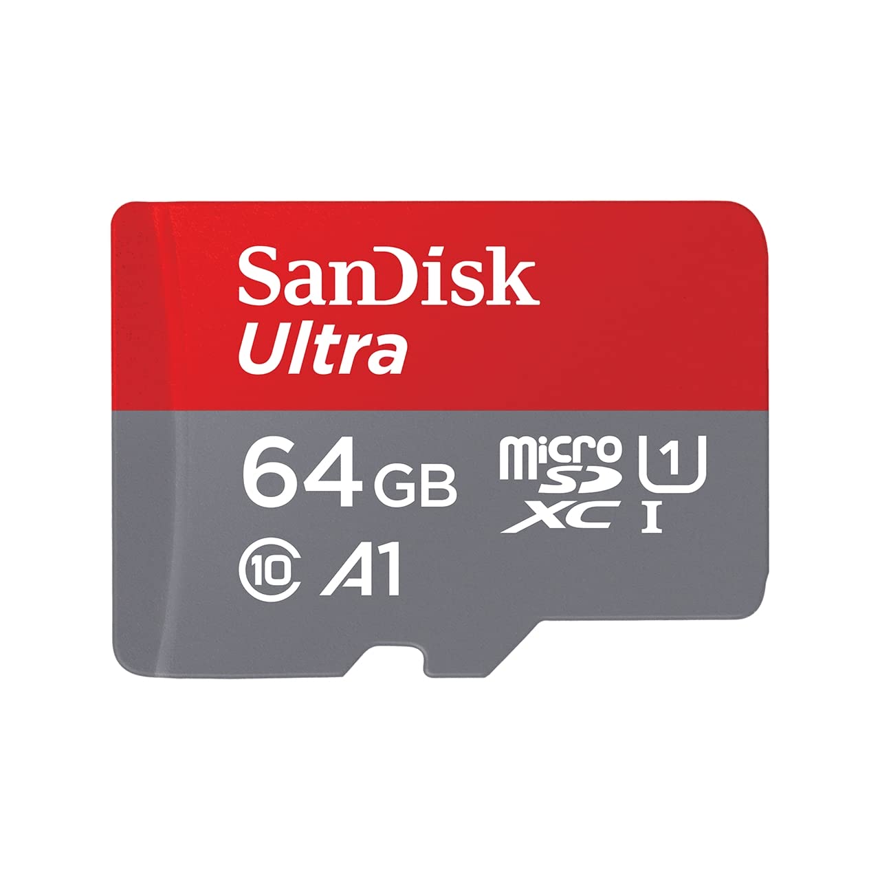 SanDisk 64GB Ultra microSDHC UHS-I Memory Card with Adapter - 120MB/s, C10, U1, Full HD, A1, Micro SD Card - SDSQUA4-064G-GN6MA