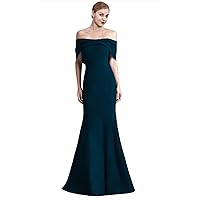 Women's Off The Shoulder Prom Dresses Satin Mermaid Evening Dresses Formal Party Gowns for Women