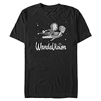 Marvel Big & Tall Wandavision Wv Flying Stars Men's Tops Short Sleeve Tee Shirt
