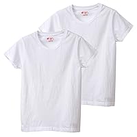 Hanes HW5320 Women's Crew Neck T-Shirt, Set of 2, 100% Cotton, Japan Fit for HER, 5.3 oz