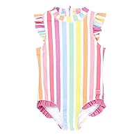 RuffleButts® Baby/Toddler Girls Ruffle Strap One Piece Swimsuit w/UPF 50+ Sun Protection