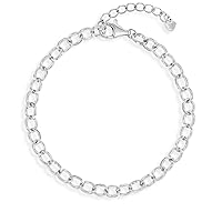 In Season Jewelry 925 Sterling Silver Toddlers & Young Girls Classic Link Chain Charm Bracelet 5