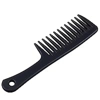 black Large Hair Detangling Comb, Wide Tooth Comb, for Curly Hair, Long Hair, Wet Hair in all Types (1 PCs).