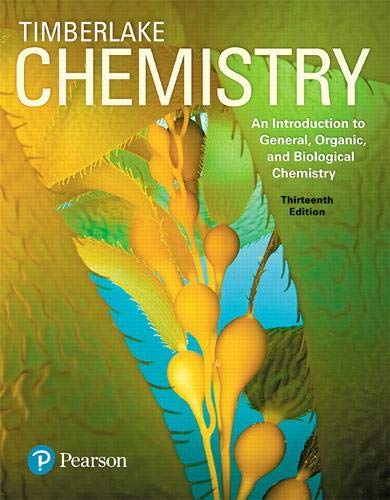 Chemistry: An Introduction to General, Organic, and Biological Chemistry Plus Mastering Chemistry with Pearson eText -- Access Card Package (13th E...