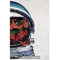 Notebook: Scifi Surrealism Space Surrealism Butterflies , Journal for Writing, College Ruled Size 6