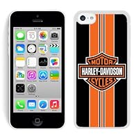 Harleydavidson Logo 14 White Shell Case for iPhone 5C,Luxury Cover