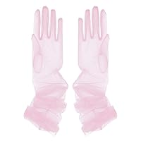 Women's 27'' Long Tulle Gloves Sheer Bridal Gloves Opera Party Gloves Opera Christmas Costume Party Dance Gloves