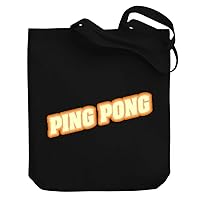 Ping Pong Inclined Canvas Tote Bag 10.5