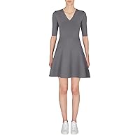 A｜X ARMANI EXCHANGE Women's Knitted Fit and Flare Dress