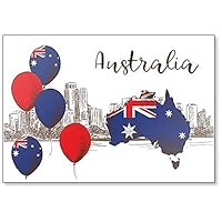 Collage of National Symbols of Australia: Balloons67 Fridge Magnet
