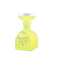 BigMouth Margarita Bottle Glass –Hilarious Glass Holds up to 32 Oz –Glass Shaped Like A Tequila Bottle,Reads,“Margaritas Made Me Do It”,Make a Great Gift for Margarita Lovers,clear (BMWG-0025),1 count
