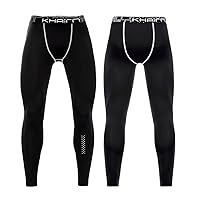 BaronHong Mens Base Layer Tights Quick Dry Compression Pants Plus Size Gym Active Leggings Breathable Sports Pants