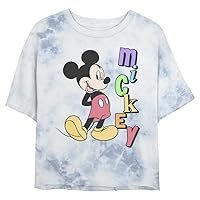 Disney Characters Mickey Name Women's Fast Fashion Short Sleeve Tee Shirt