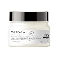 L'Oreal Professionnel Metal Detox Hair Mask | Deep Conditioner & Treatment | Protects Color, Prevents Damage & Nourishes Hair | For Dry, Damaged Hair | Sulfate-Free
