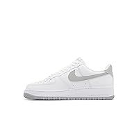Nike Air Force 1 '07 Men's Shoes (FJ4146-100,White/LT Smoke Grey-White) Size 9.5
