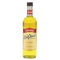 DaVinci Gourmet Classic Banana Syrup, 750 mL Glass Bottle