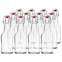 CASE OF 12 - 16 oz. EZ Cap Beer Bottles - CLEAR