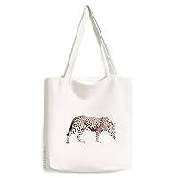 Cheetah Brown Animal Art Deco Gift Fashion Tote Canvas Bag Shopping Satchel Casual Handbag