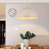 HvKvHvY Chandelier Personality Metal Lampshade Country House Style Pendant Light Creative Indoor Adjustable Ceiling Pendant Light Modern Bedroom Chandelier Lighting Fixture E27 Base