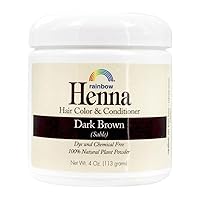 RAINBOW RESEARCH Dark Brown Henna - 4 oz.