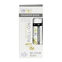 Aura Cacia Frankincense Roll-On | GC/MS Tested for Purity | 9.2ml (0.31 fl. oz.)