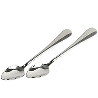 Serrated Grapefruit Spoon, 6.5 inches in length 2 piece set, Stainless Steel
