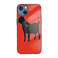 Boer Goat Silhouette The Mobile Phone Case is Compatible with iPhone 13 13 Mini and iPhone 13 5g, TPU Shockproof Protective Cover, Suitable for iPhone 13/12/Xr/11/7/8 Ip13-6.1in