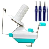 Yarn Ball Winder, Weaving Ball WinderNeedle Craft Yarn Ball Winder, Easy to Set Up and Use,Sturdy with, Including 10 Sizes Crochet Hooks Set