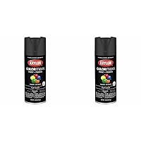 Krylon K05546007 COLORmaxx Spray Paint and Primer for Indoor/Outdoor Use, Flat Black, 12 Ounce (Pack of 2)
