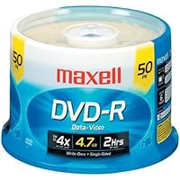 MAX638011 - Maxell DVD Recordable Media - DVD-R - 16x - 4.70 GB - 50 Pack Spindle