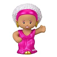 Little People Replacement Part for Fisher-Price Collectible Playset - HBT93 - RuPaul Figure Wearing Hot Pink Evening Gown