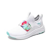 PUMA Kids Girls Softride Sophia Slip On Sneakers Shoes Casual - Multi, White