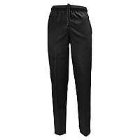 Natural Uniforms Classic 6 Pocket Black Chef Pants with Multi-Pack Quantities Available