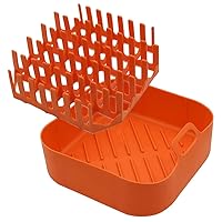 1 Set Silicone Bacon Tray Air Fryer Bacon Liners Bacon Cooker for Microwave Oven Silicone Baking Pans Basket Tray Bacon Microwave Cooker Cooking Utensils Micro-wave Oven