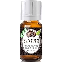 Healing Solutions 10ml Oils - Black Pepper Essential Oil - 0.33 Fluid Ounces