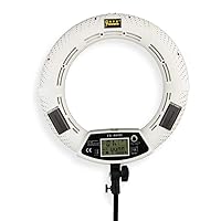 18 Inch 96W 480 SMD LED Ring Light Bi Color Photo Studio Video Portrait Film Selfie YouTube Photography Continuous Lighting with Remote, Phone/Camera Holder, Makeup Mirror White