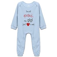 I'm Not Spoiled My Gigi Just Loves Me Baby Bodysuit Cotton Infant Romper Unisex Toddler Outfits