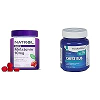 Melatonin 10mg Gummies 90ct & HealthWise Medicated Chest Rub 4oz