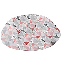 Replacement Part for Fisher-Price On-The-Go Baby Dome - FVC25 ~ Replacement Pad ~ Gray White and Coral Triangle Pattern