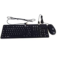 HP Brazilian Slim Keyboard w Mouse USB T6T83AA#AC4 SK-2120 KB SM-2027 Mouse