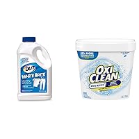 OUT White Brite Laundry Whitener Powder and Stain Remover + OxiClean White Revive Laundry Whitener and Stain Remover Powder
