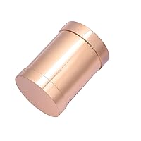 ZLXL720 1PCS Cylinder Free Engrave Ashes Urn for Human Pet Memorial Candle Holder Cremation Jar BFBLD (Metal Color : Rose)