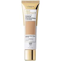 Age Perfect Radiant Serum Foundation with SPF 50, Cream Beige, 1 Ounce